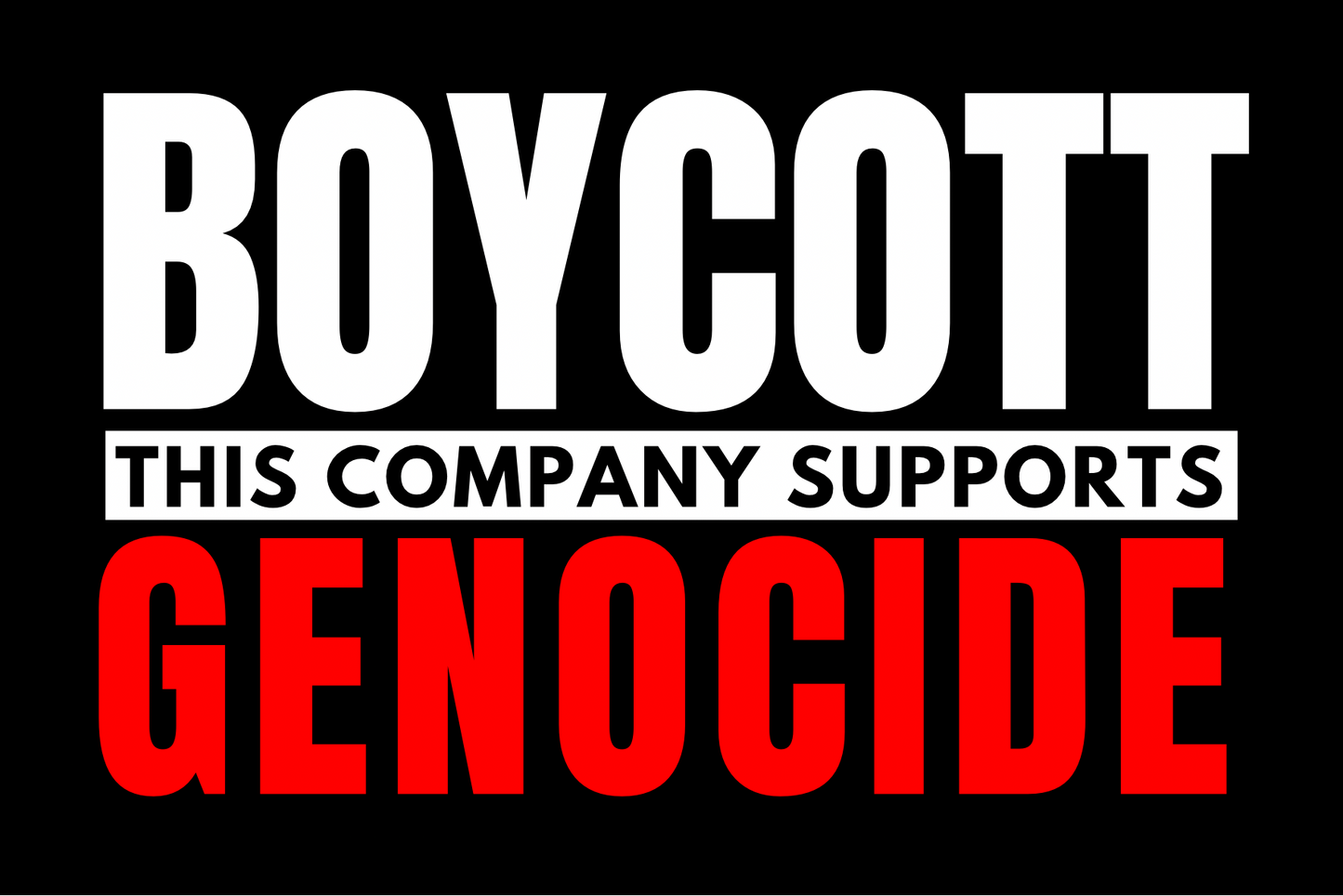 The Boycott Sticker Pack