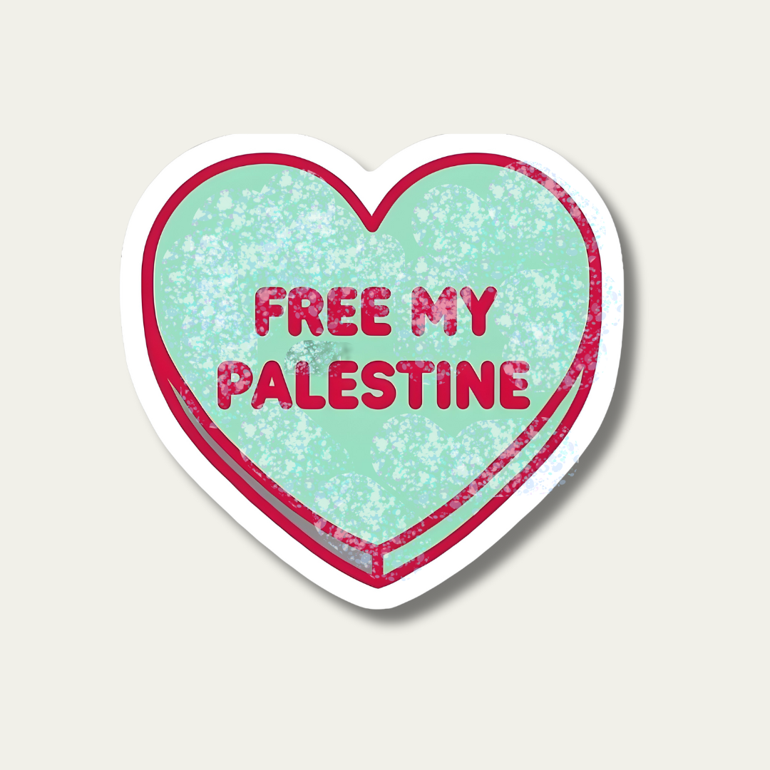 Free My Palestine Sweetheart Sticker